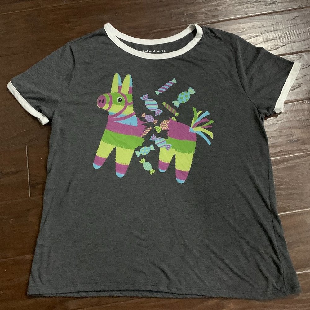 New Without Tags Playful, Colorful Weekend Soul for Target Pinata Sleep T-Shirt